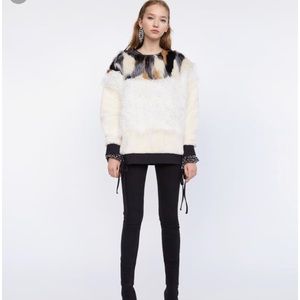 Perfect faux fur sweatshirt. New with tag